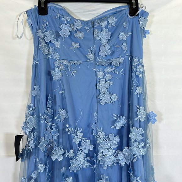 Lulus Rare Presence Powder Blue 3D Floral Embroidered Maxi Dress - Picture 9 of 9